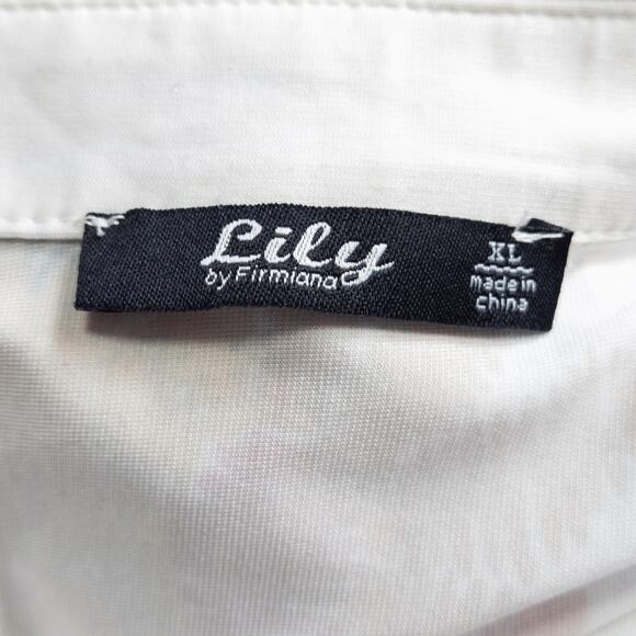 Lily by Firmiana Dress Floral Wrap Red Size XL Garden Party Layers - Picture 9 of 9